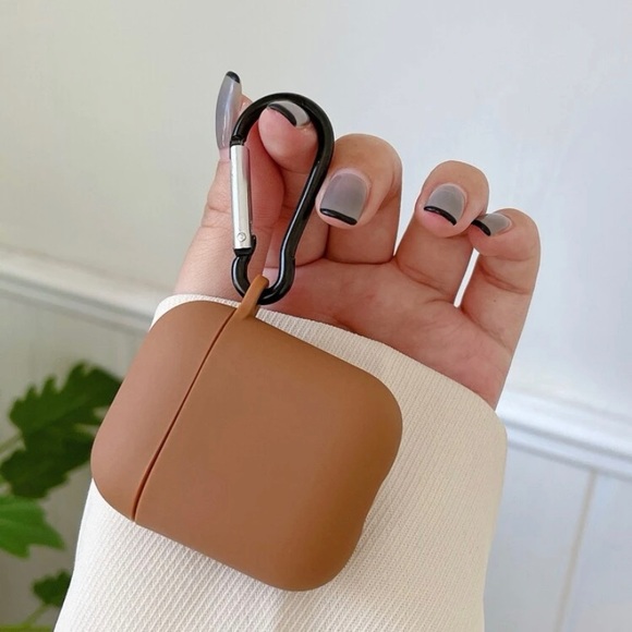 Airpods 1 Brown Case - Picture 2 of 2